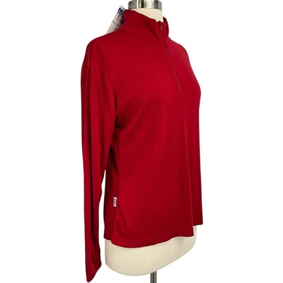NWT Minus33 Midweight Thermal 1/4 Zip Base Layer Top Red Size M 100% Merino Wool - Picture 9 of 16